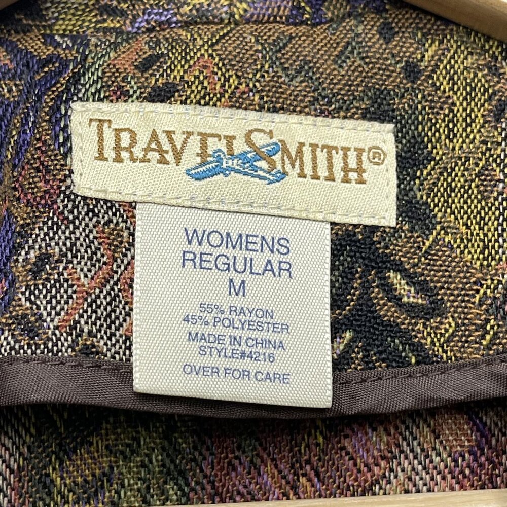 TravelSmith Womens Paisley Blazer Jacket Medium Mulitcolor - Picture 3 of 7